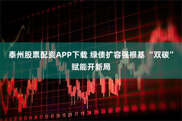 泰州股票配资APP下载 绿债扩容强根基 “双碳”赋能开新局